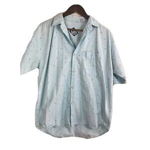 VINTAGE Permit shirt geometric 80s 90s surf skate made in Taiwan ROC size L